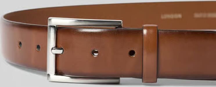 MONTI Leren riem 3 5 cm breed klassiek-business inkortbaar tot cm - Foto 2