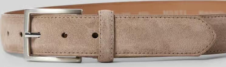 MONTI Leren riem 3 5 cm breed business-casual suede inkortbaar