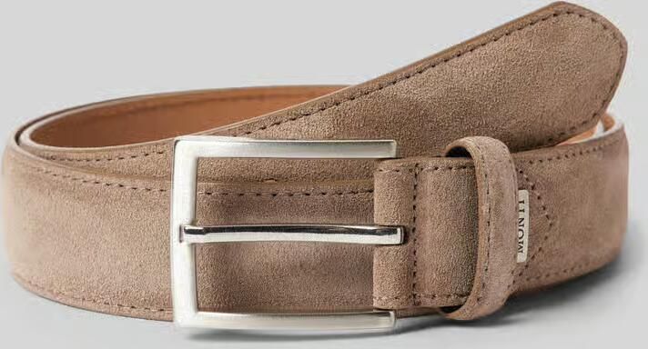 MONTI Leren riem 3 5 cm breed business-casual suede inkortbaar - Foto 2