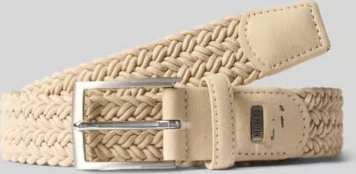 MONTI Riem in vlechtlook met leer model 'Havanna'