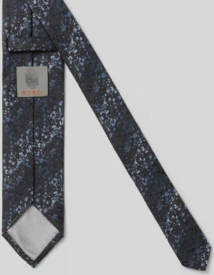 MONTI Stropdas van zijde in all-over look (7 5 cm)