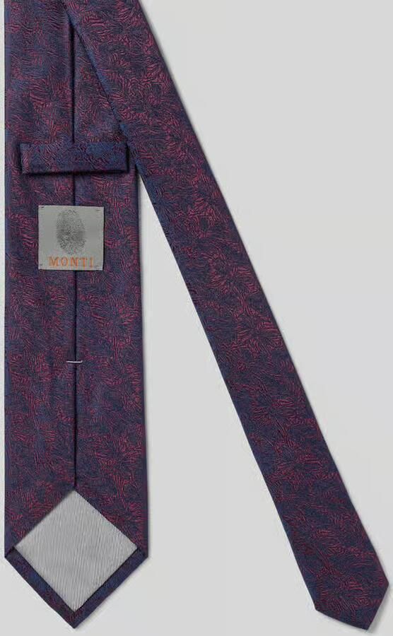 MONTI Stropdas van zijde in all-over look (7 5 cm)