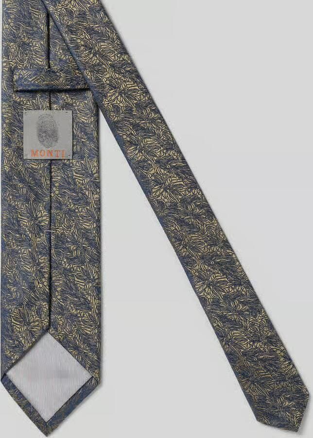 MONTI Stropdas van zijde in all-over look (7 5 cm)