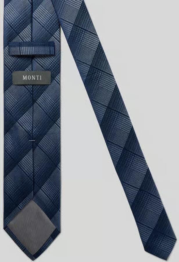 MONTI Stropdas van zijde in all-over look (7 5 cm)