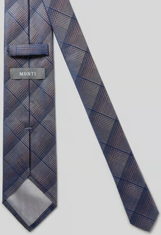MONTI Stropdas van zijde in all-over look (7 5 cm)