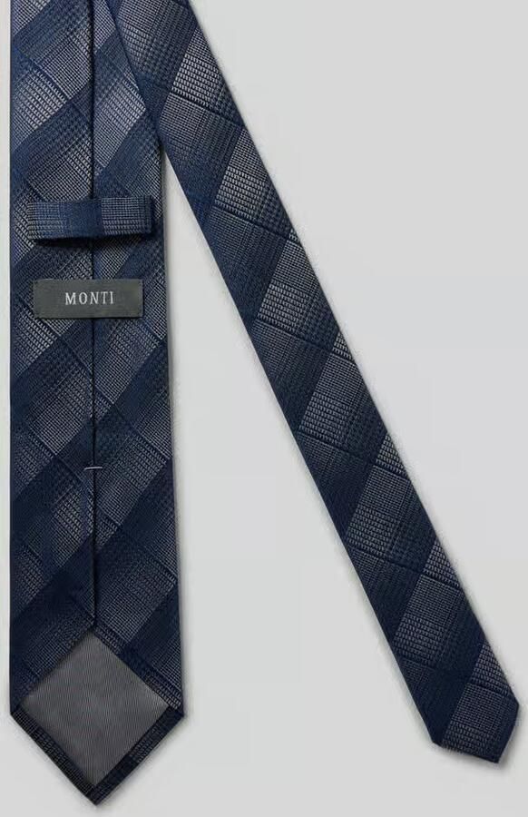 MONTI Stropdas van zijde in all-over look (7 5 cm)