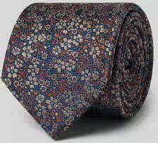 MONTI Stropdas van zijde in all-over look (7 5 cm)