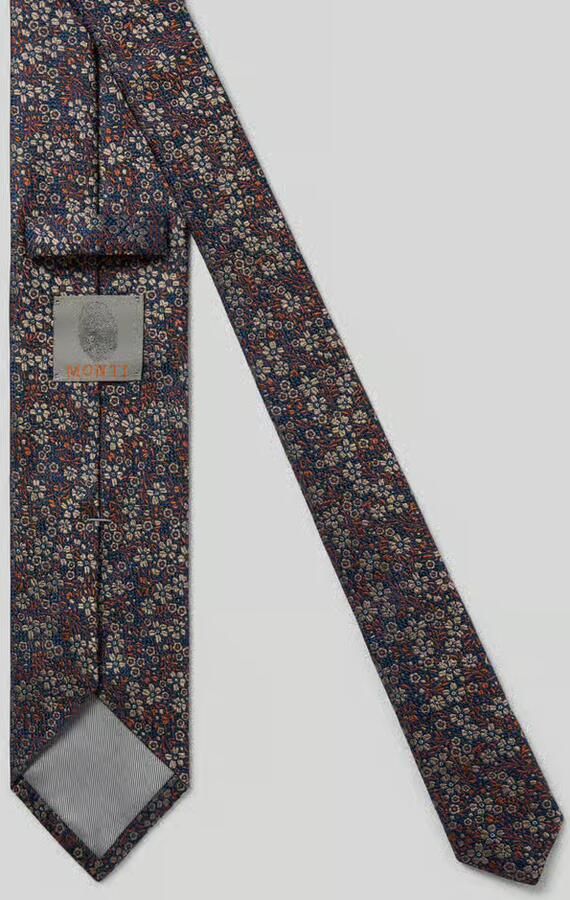 MONTI Stropdas van zijde in all-over look (7 5 cm)