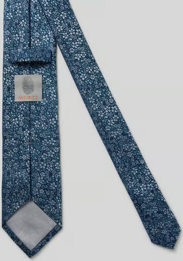 MONTI Stropdas van zijde in all-over look (7 5 cm)