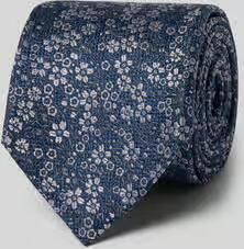 MONTI Stropdas van zijde in all-over look (7 5 cm)