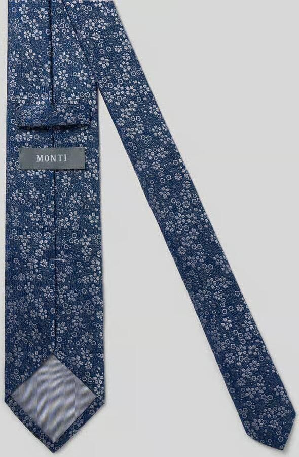 MONTI Stropdas van zijde in all-over look (7 5 cm)