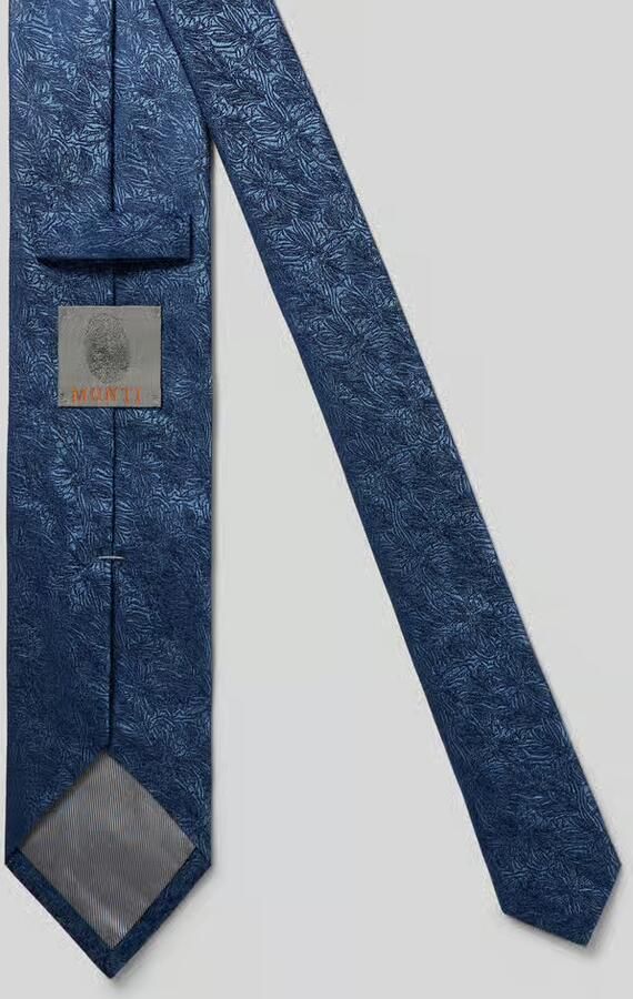 MONTI Stropdas van zijde in all-over look (7 5 cm)