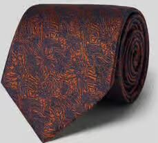 MONTI Stropdas van zijde in all-over look (7 5 cm)