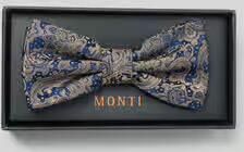 Monti Zijden strik met paisleymotief model 'Flavio'