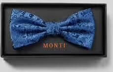 MONTI Zijden strik met paisleymotief model 'Flavio'