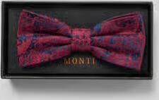 MONTI Zijden strik met paisleymotief model 'Flavio'