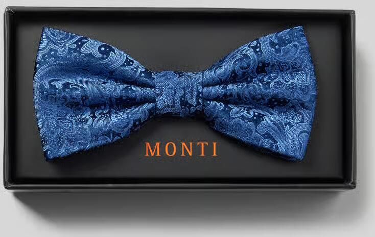 Monti Zijden strik met paisleymotief model 'Flavio'