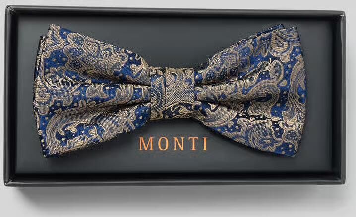 Monti Zijden strik met paisleymotief model 'Flavio'