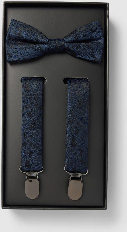 MONTI Vlinderdasje PAULINO in set met bijpassende bretels paisley-patroon