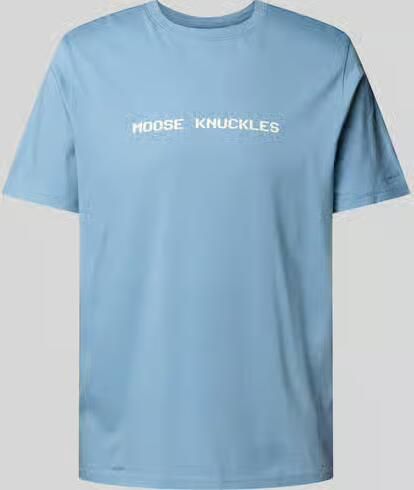 Moose Knuckles T-shirt met labelprint - Foto 2