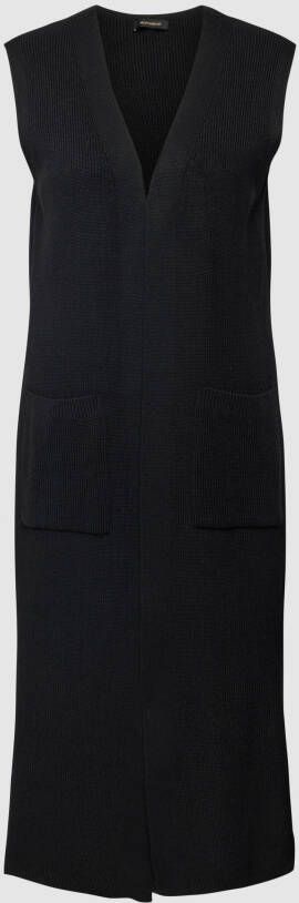 MORE & MORE Lange cardigan met zijsplitten