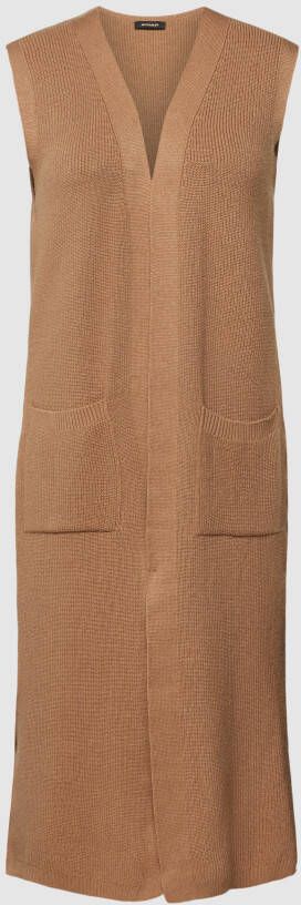 MORE & MORE Lange cardigan met zijsplitten