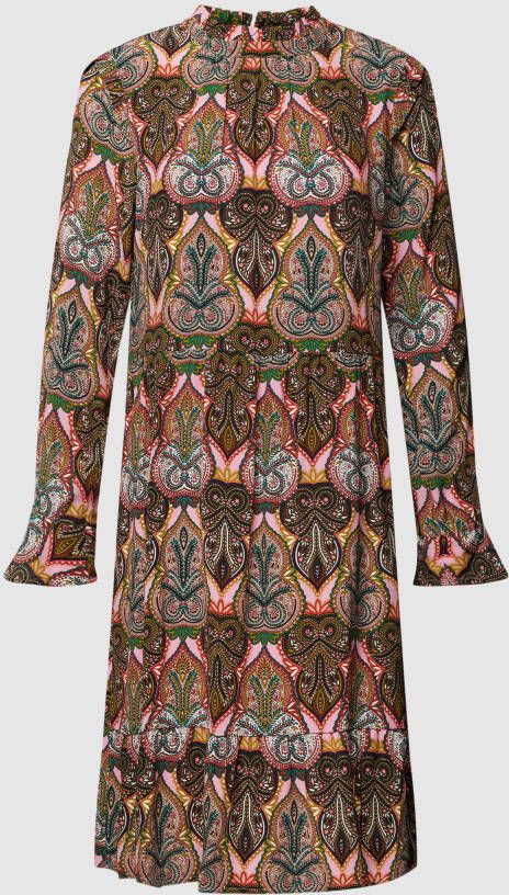 MORE & MORE Midi-jurk met paisleymotief