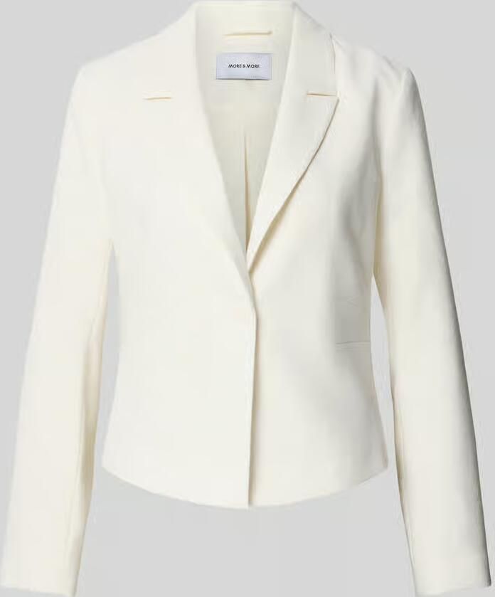 MORE & MORE Blazer van viscosemix met reverskraag - Foto 2