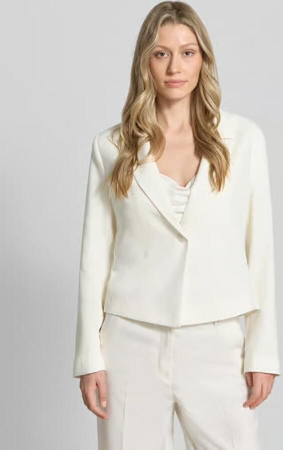MORE & MORE Blazer van viscosemix met reverskraag - Foto 4