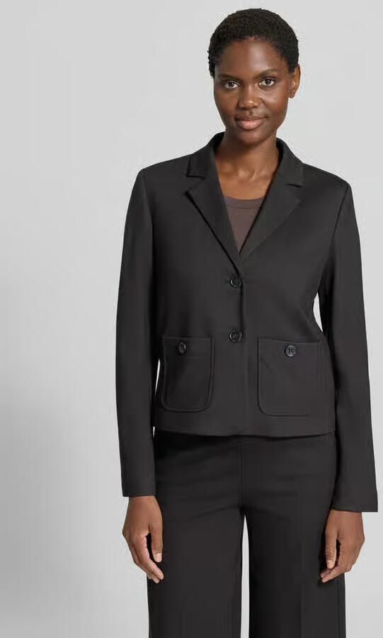 MORE & MORE Blazer van viscosemix met reverskraag - Foto 2