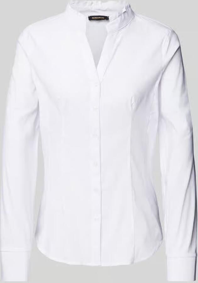 MORE & MORE Blouse met opstaande kraag