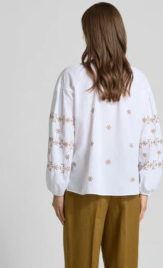 MORE & MORE Blouse met tuniekkraag en korte knoopsluiting - Foto 3