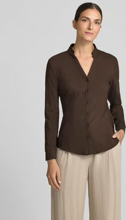 MORE & MORE Blouse van katoenmix - Foto 3