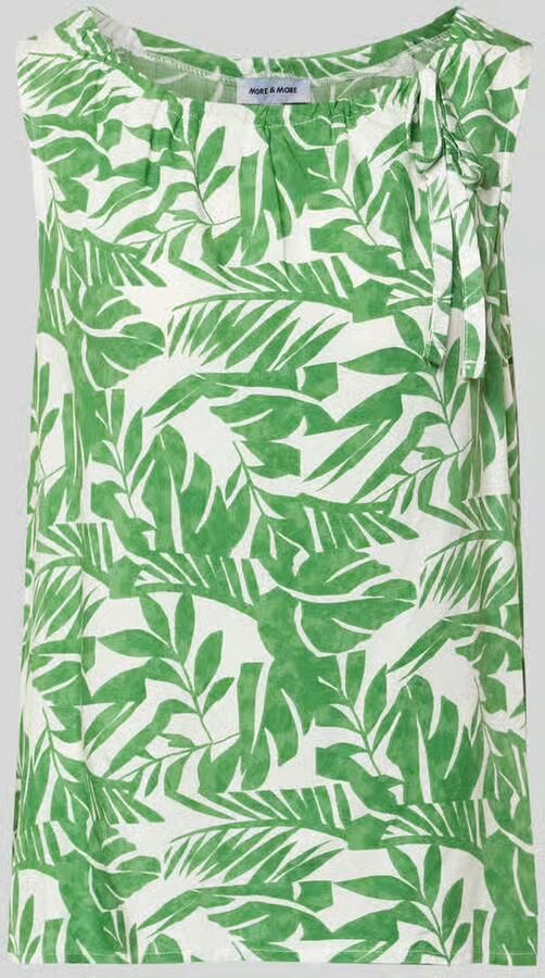 MORE & MORE Blouseshirt met strikdetail en ronde hals - Foto 2