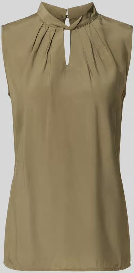 MORE & MORE Blousetop van viscose met druppelvormige hals
