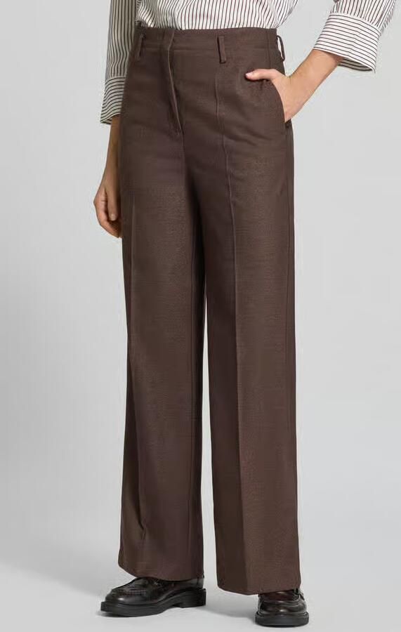 MORE & MORE Bootcut broek met persplooien - Foto 2