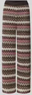 MORE & MORE Broek in all-over look met elastische band