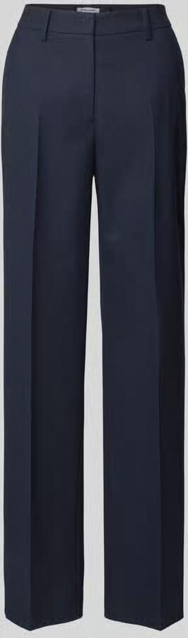 MORE & MORE Broek met persplooien en paspelzakken aan de achterkant - Foto 3