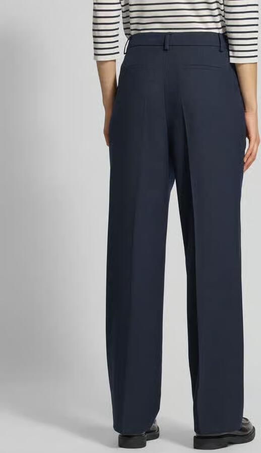 MORE & MORE Broek met persplooien en paspelzakken aan de achterkant - Foto 3