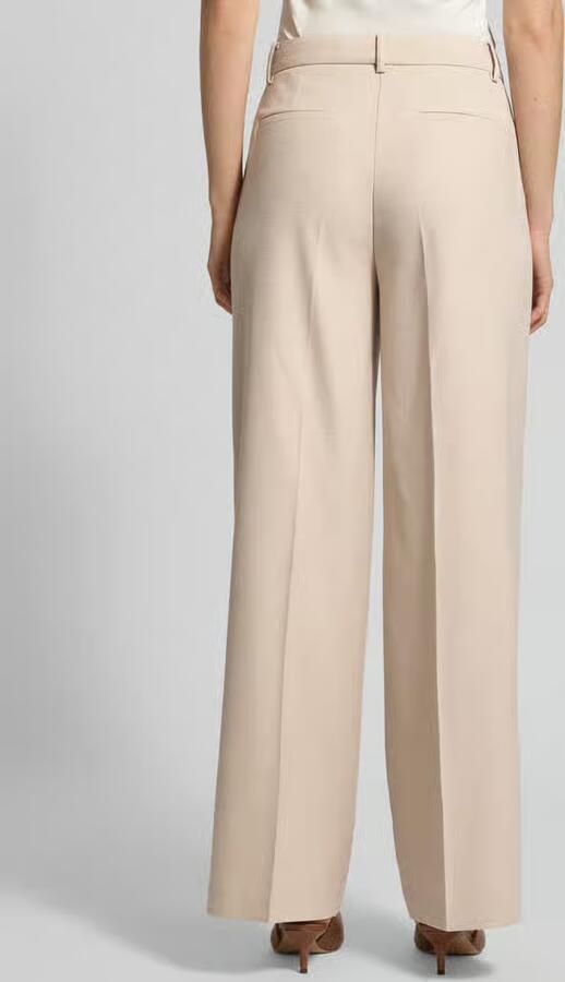 MORE & MORE Broek met persplooien en paspelzakken aan de achterkant - Foto 3