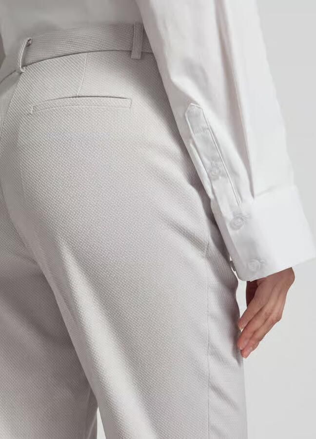 MORE & MORE Broek met persplooien en steekzakken