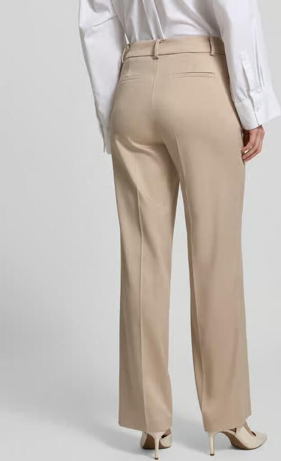 MORE & MORE broek met persplooien en steekzakken