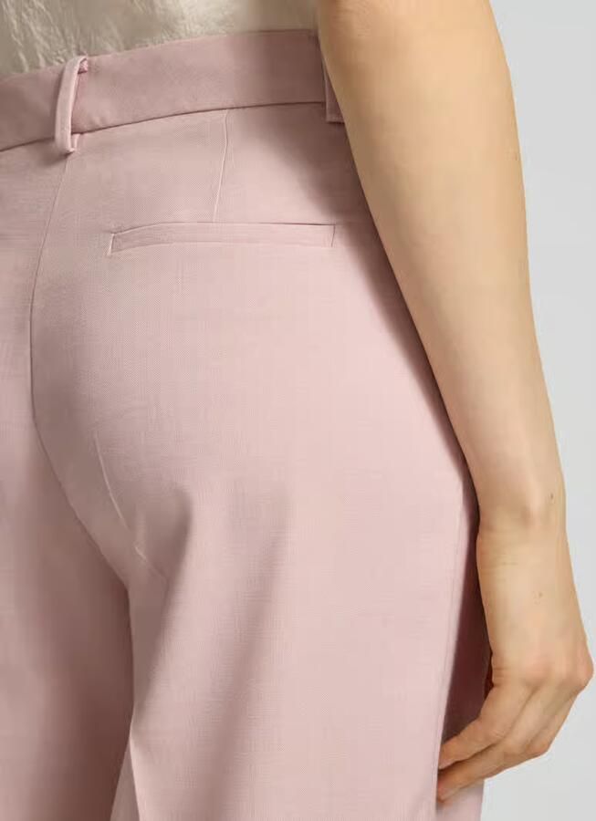 MORE & MORE Broek van viscosemix met persplooien