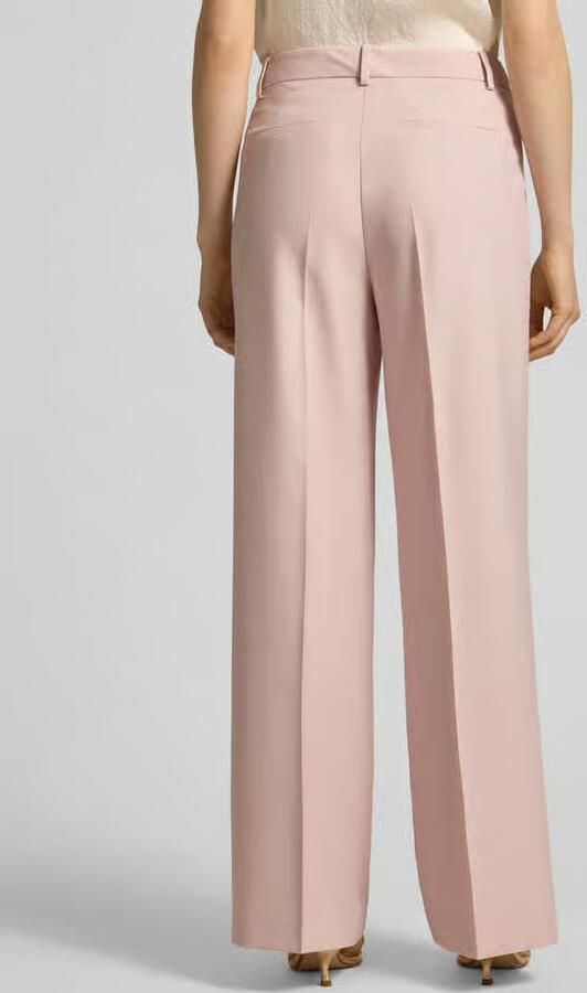 MORE & MORE Broek van viscosemix met persplooien - Foto 3