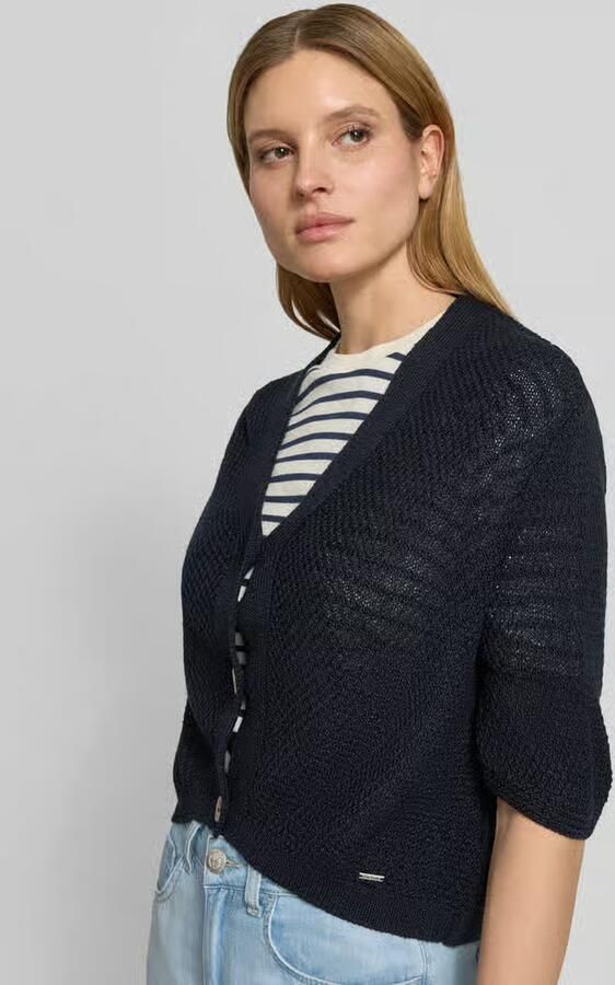 MORE & MORE Cardigan met V-hals en 3 4-mouw - Foto 3