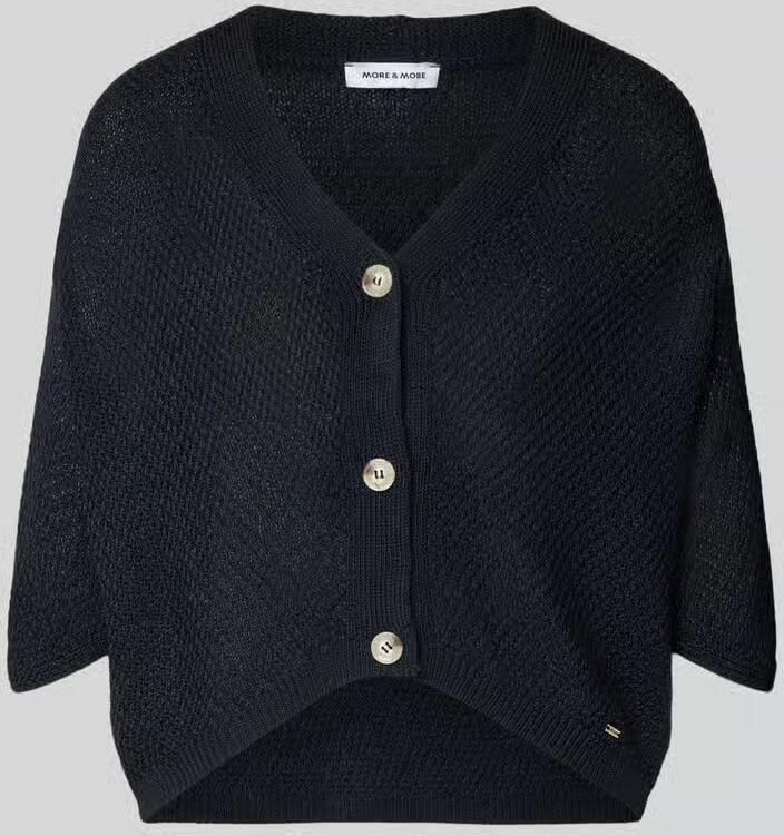 MORE & MORE Cardigan met V-hals en 3 4-mouw - Foto 2