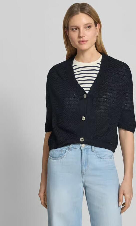 MORE & MORE Cardigan met V-hals en 3 4-mouw - Foto 4