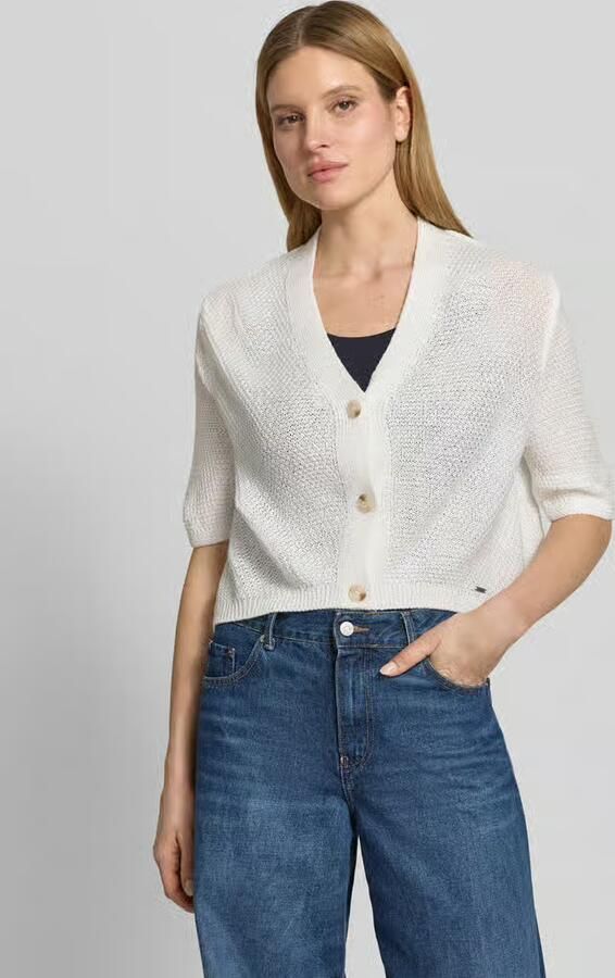 MORE & MORE Cardigan met V-hals en 3 4-mouw - Foto 4