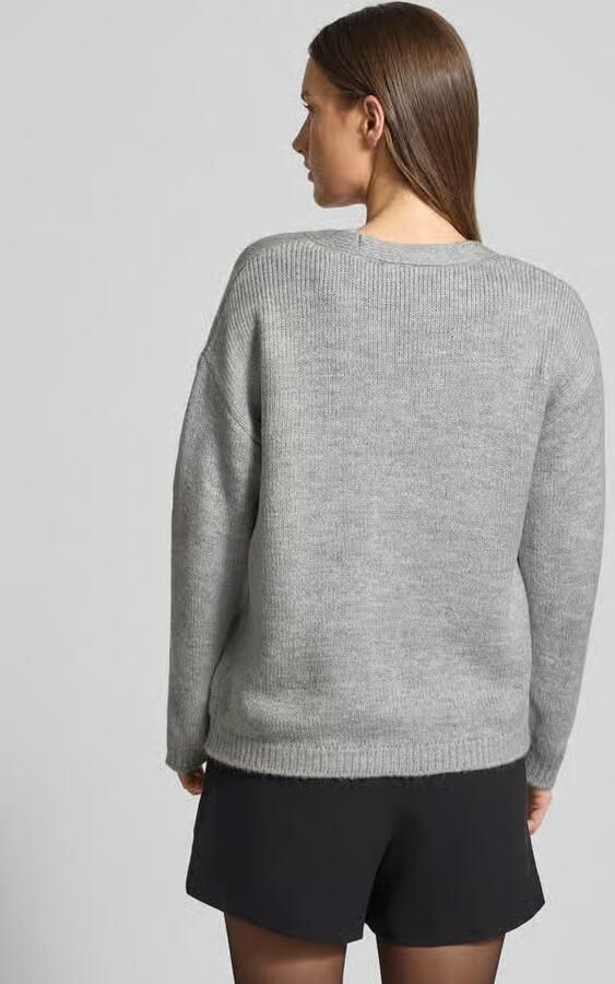 MORE & MORE Gebreid jack met knoopsluiting