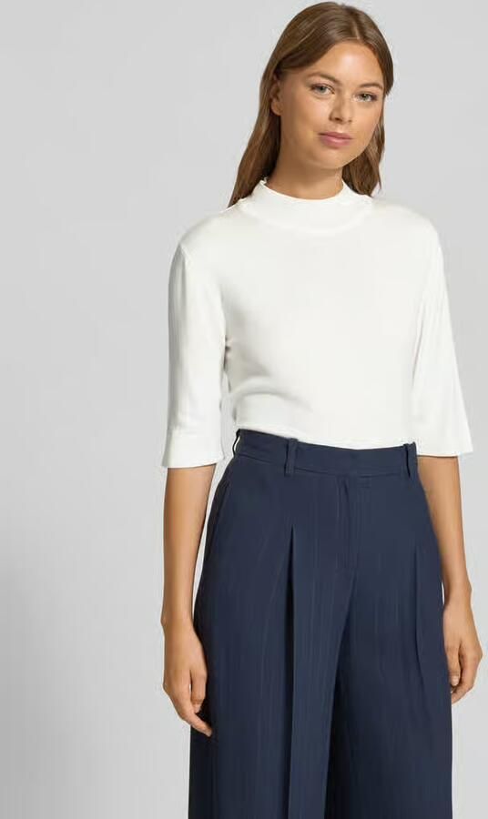 MORE & MORE Gebreid shirt met opstaande kraag - Foto 2